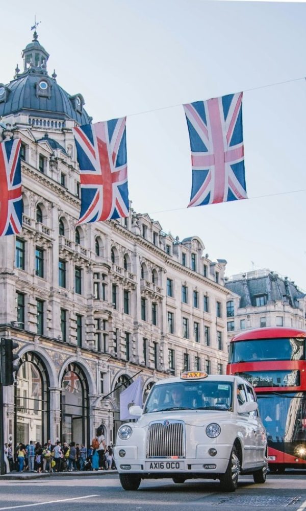 Bus & taxi in London